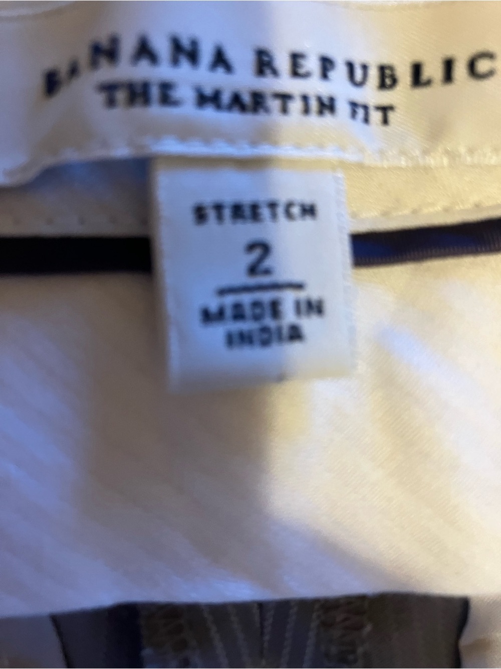 Banana Republic Men's Taupe Pinstripe Dress Pants - Picture 8 of 10